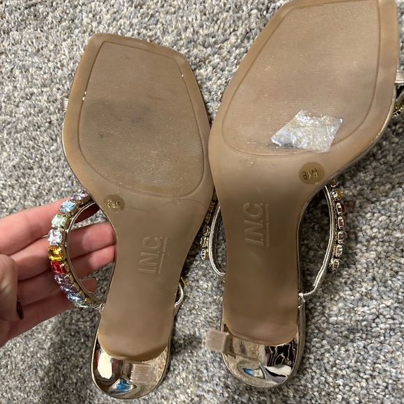 Multicolored rhinestone sandals - Picture 5 of 5